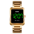 Skmei 1505 Gold Led Digital Watch Waterproof Wristwatch Chronograph Alarm Sport Luxury for Men
